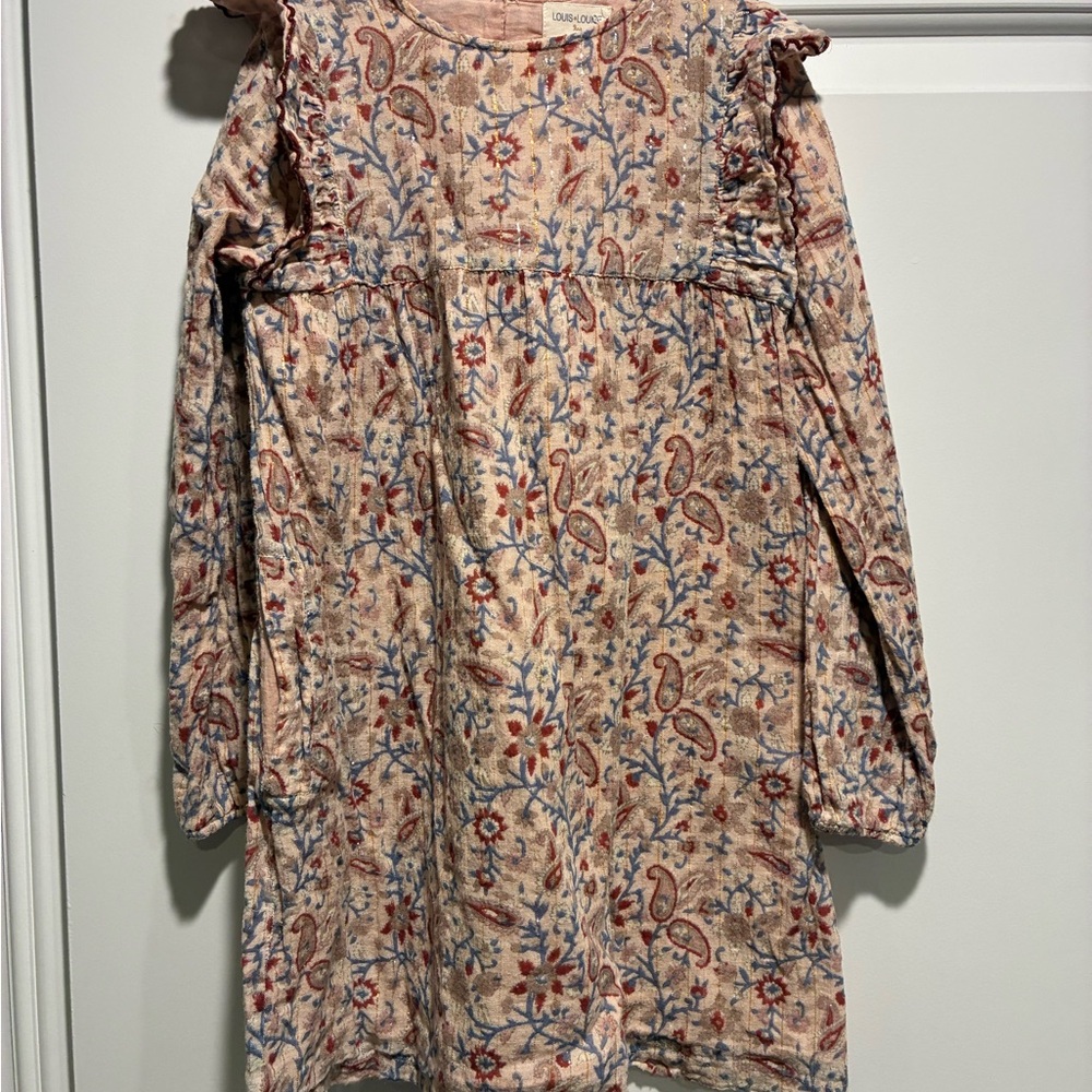 Louis Louise long-sleeved dress with a paisley and floral print size 8